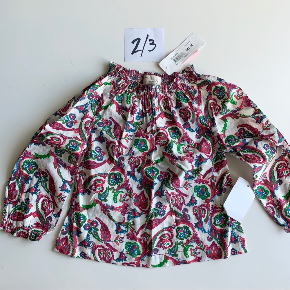 Sz 2/3 Peek long sleeve top NWT